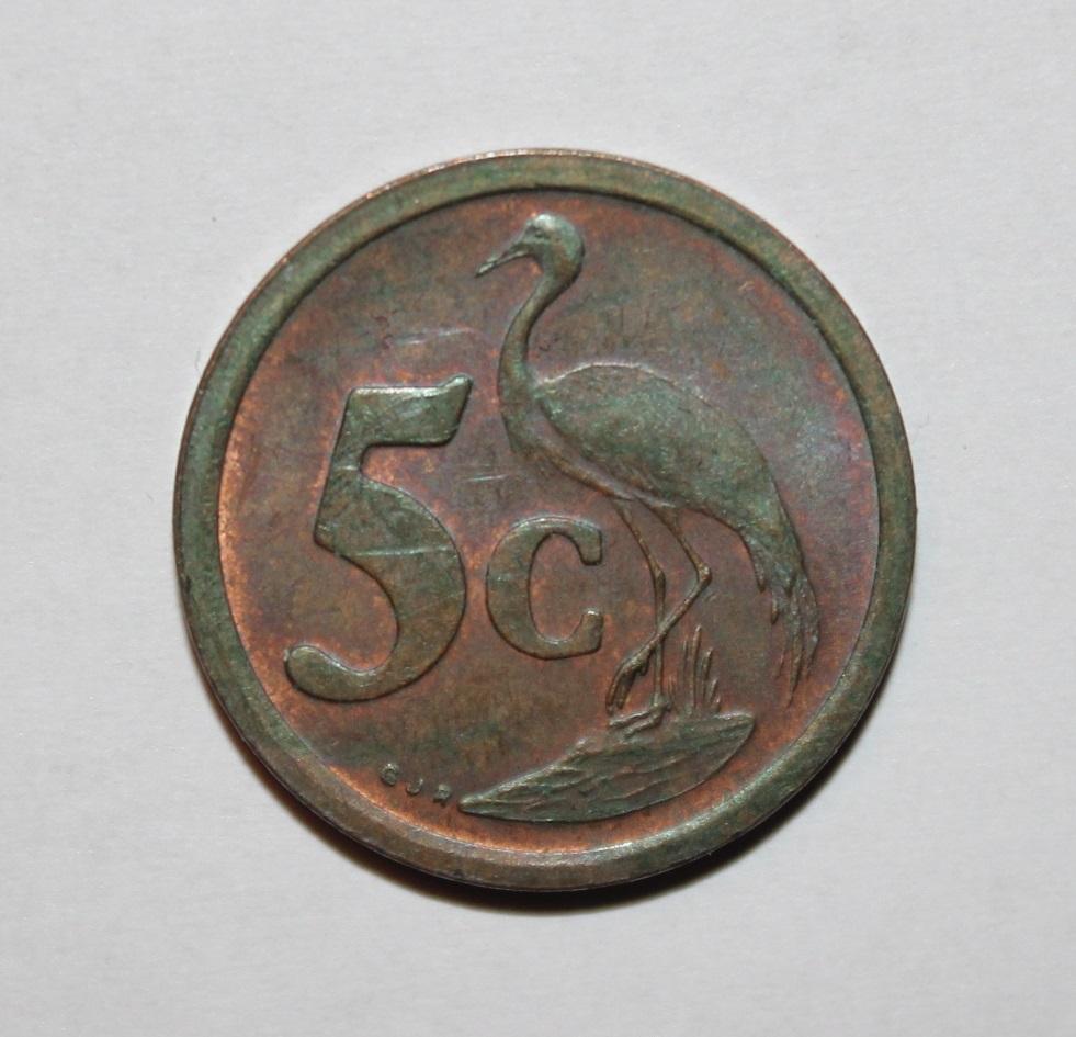 5 центов ЮАР 1991 1