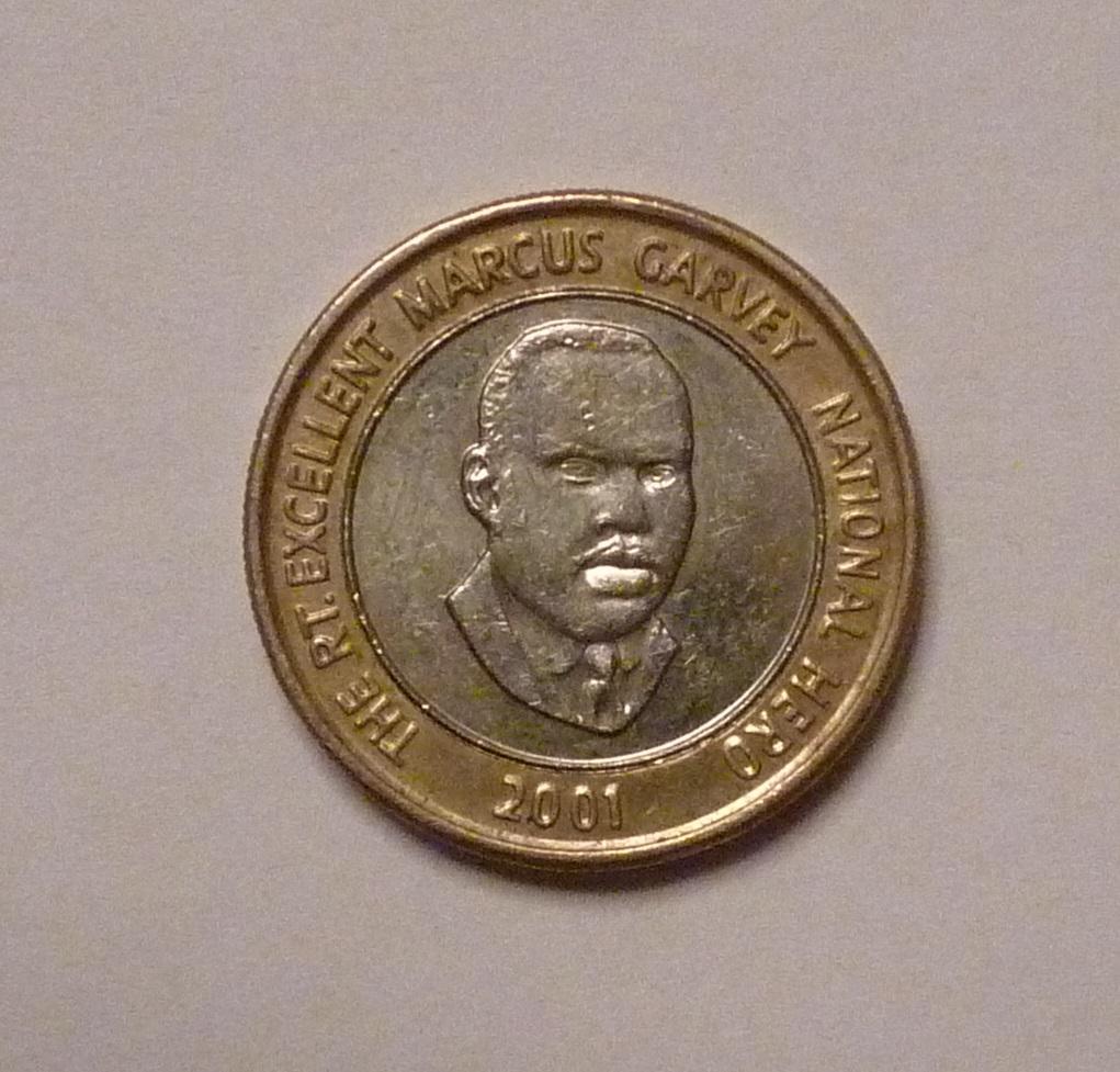 20 долларов Ямайка 2001 биметалл 1