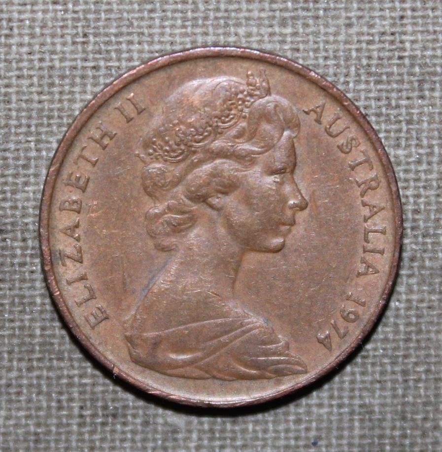 2 цента Австралия 1974 1
