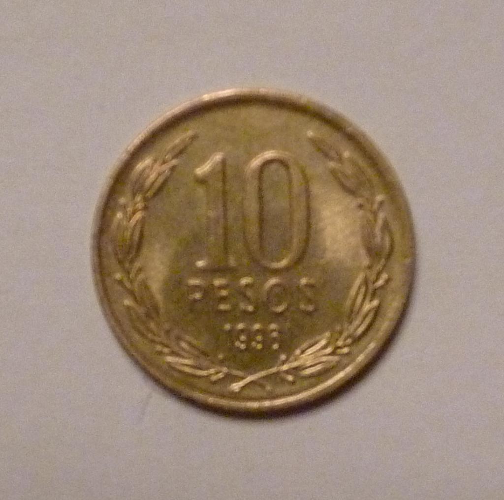 10 песо Чили 1996