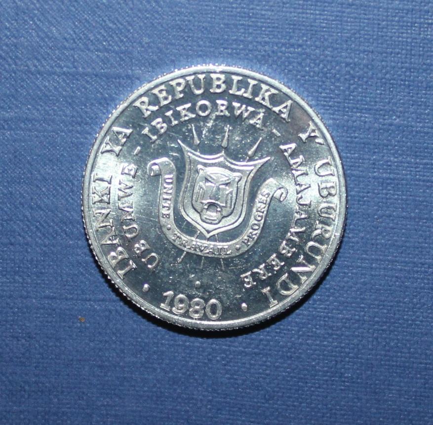 5 франков Бурунди 1980 1