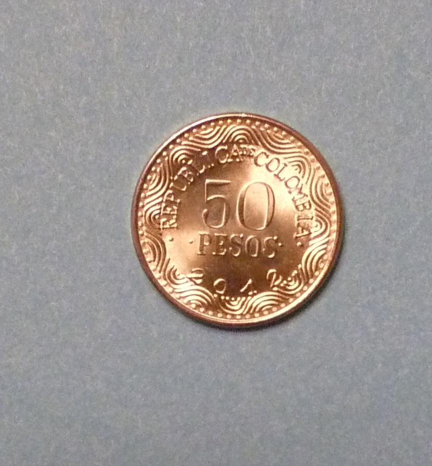 50 песо Колумбия 2012