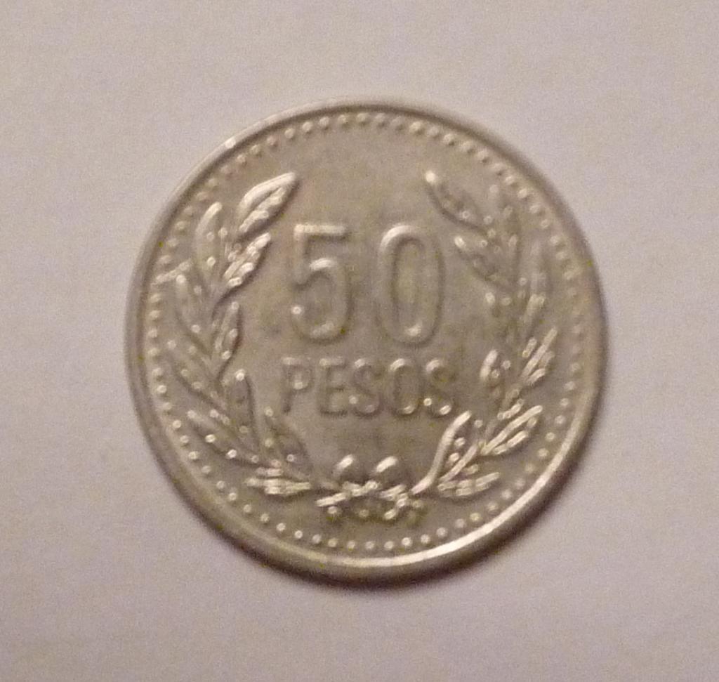 50 песо Колумбия 2008