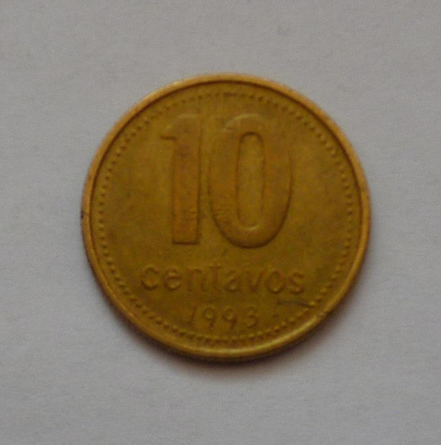 10 сентаво Аргентина 1993