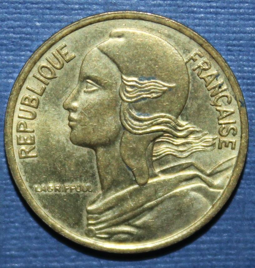 5 сантимов Франция 1980 1