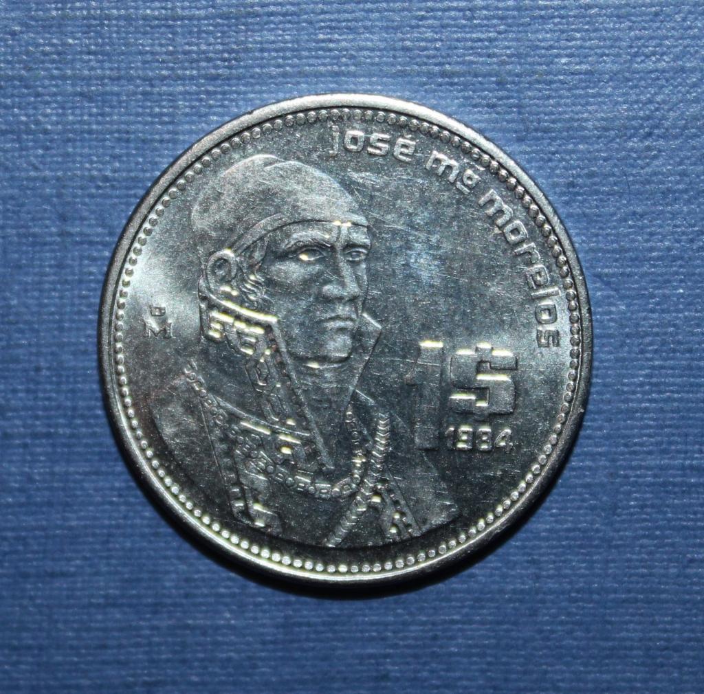 1 песо Мексика 1984