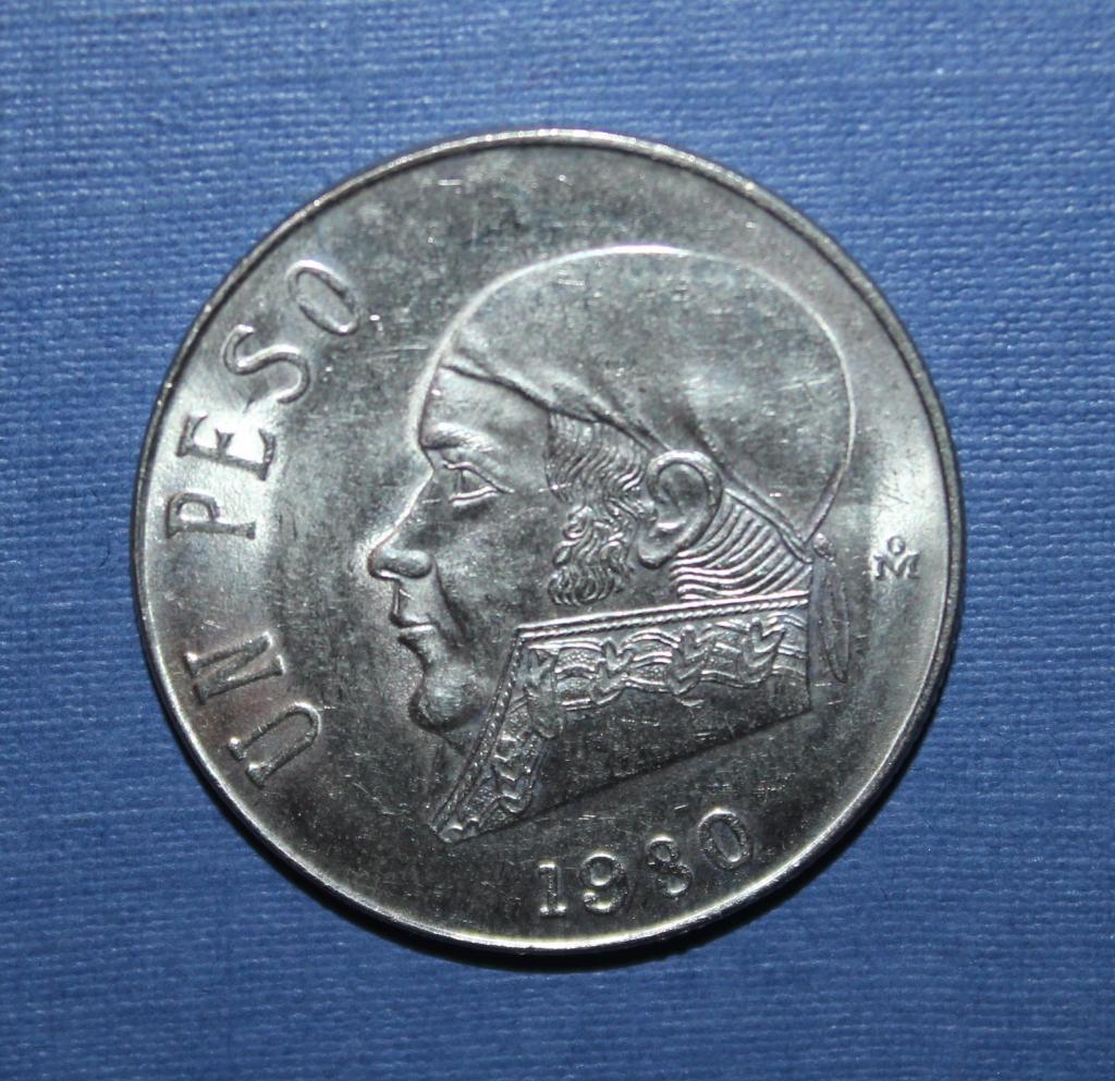 1 песо Мексика 1980