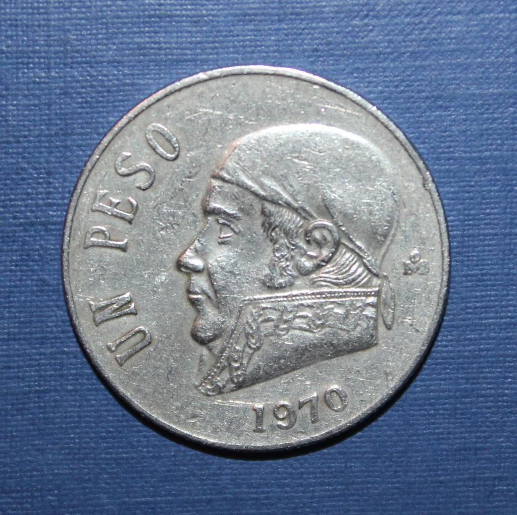 1 песо Мексика 1970