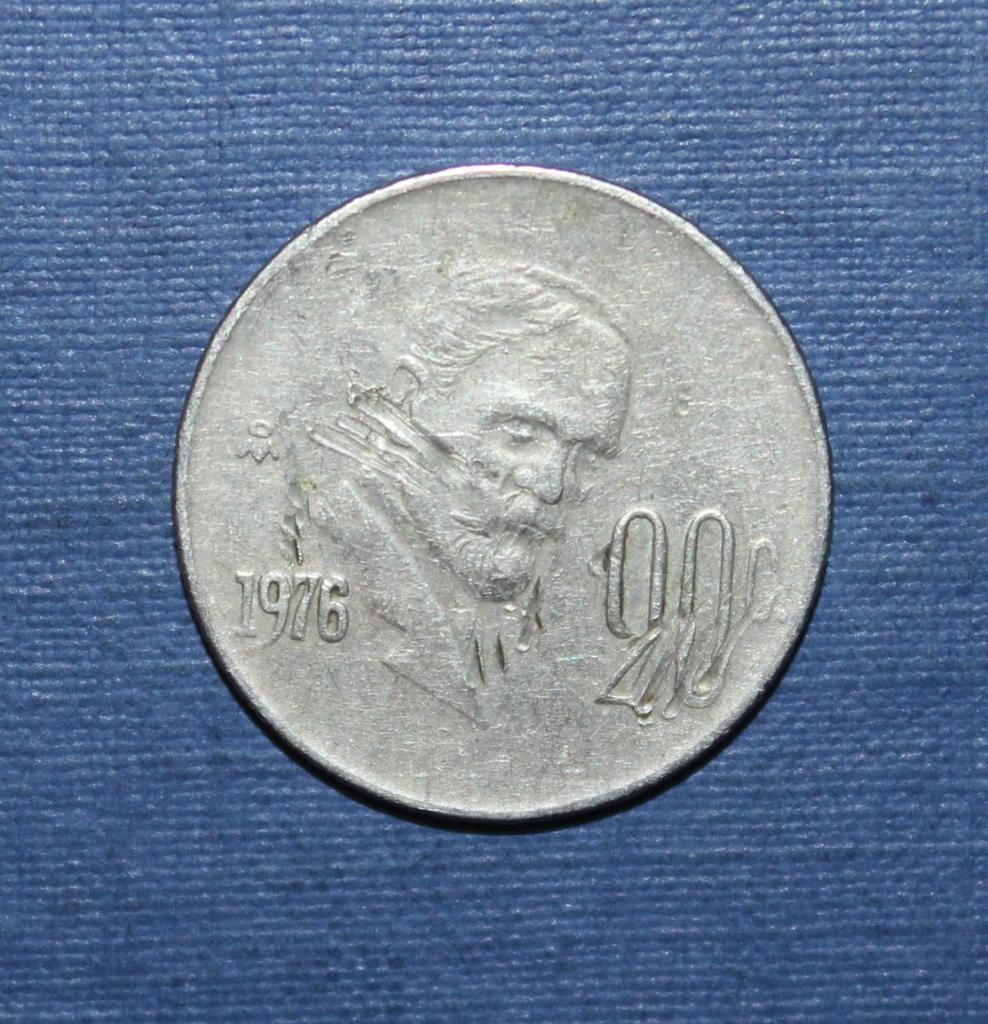 20 сентаво Мексика 1976