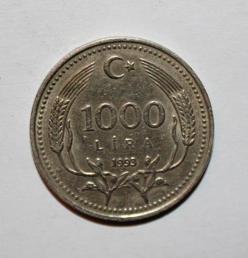 1000 лир Турция 1993
