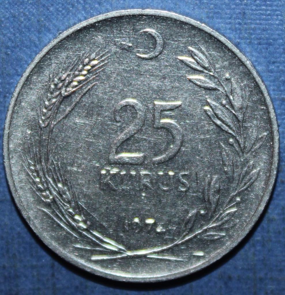 25 курушей Турция 1974