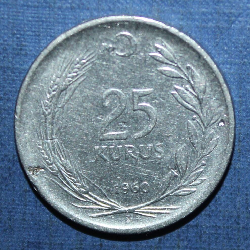 25 курушей Турция 1960