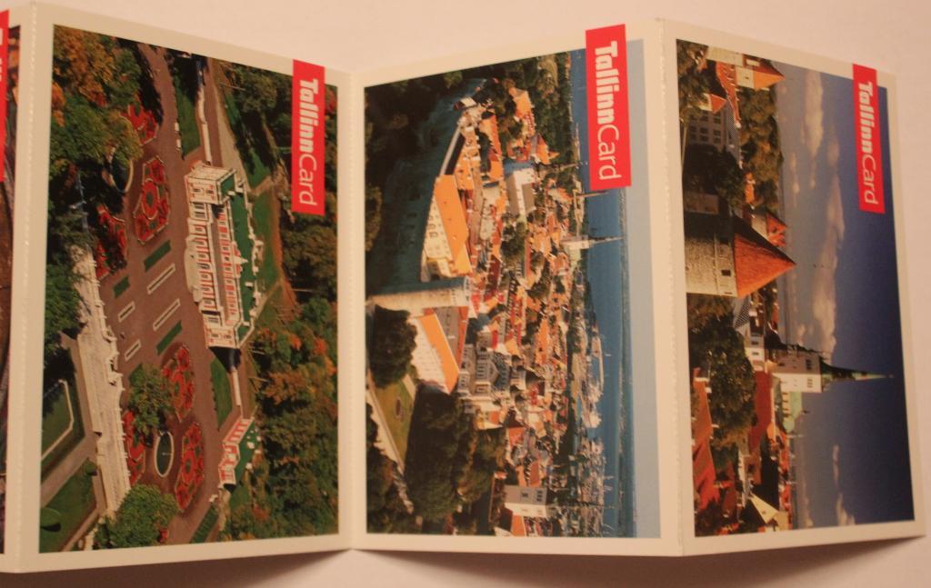 6 открыток современного Таллина в сцепке