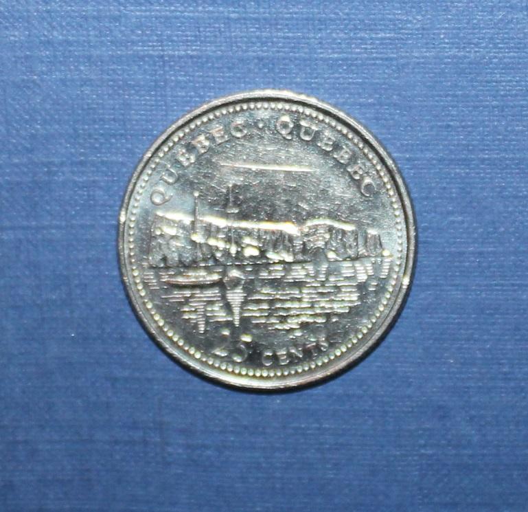 25 центов Канада 1992 Квебек