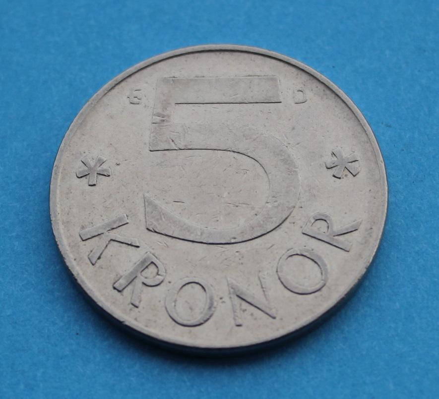 5 крон Швеция 1987