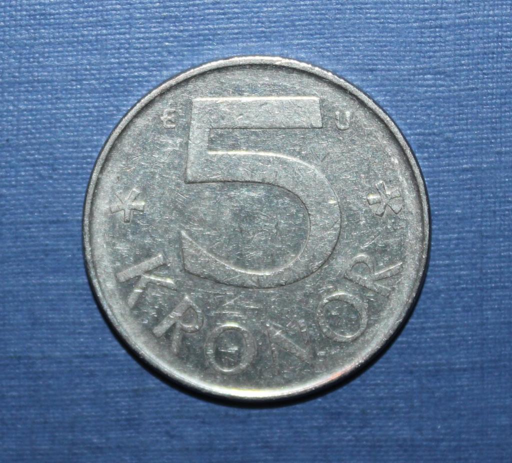 5 крон Швеция 1984 1