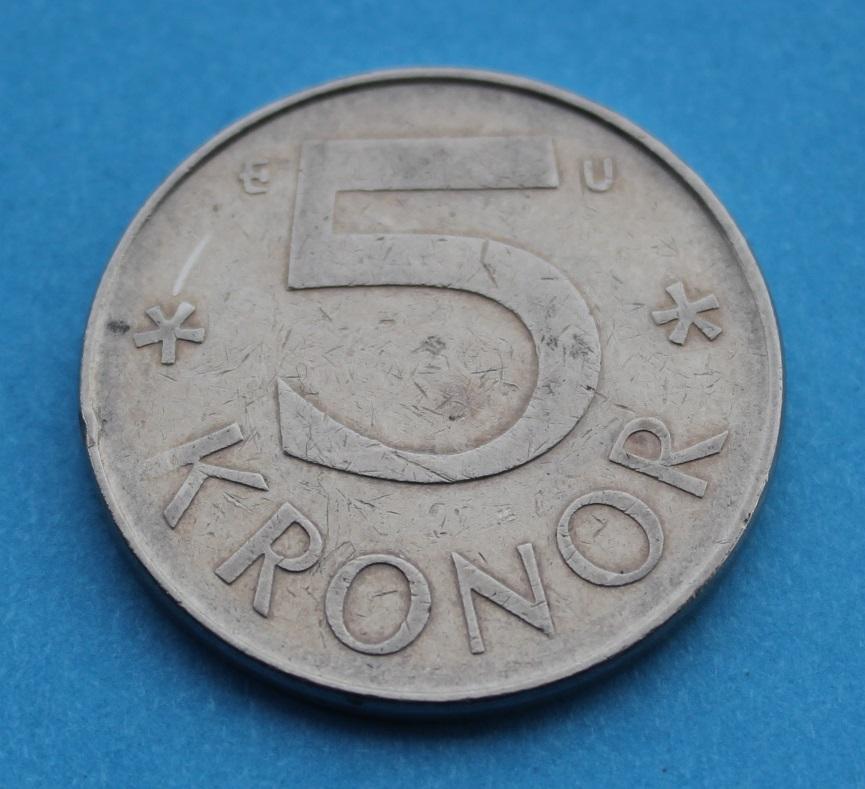 5 крон Швеция 1983