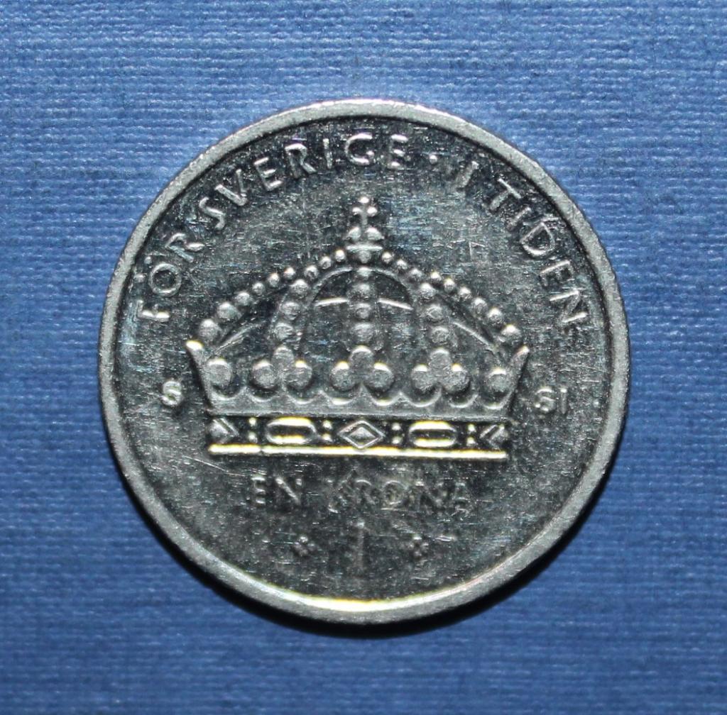 1 крона Швеция 2008 1