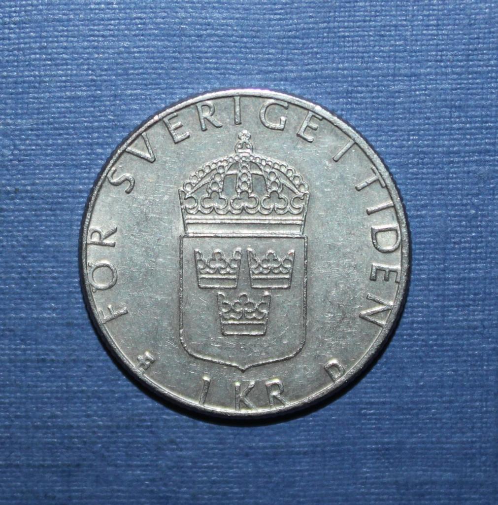 1 крона Швеция 1988 1