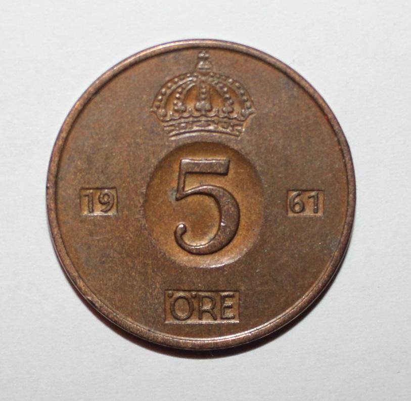 5 эре Швеция 1961 U