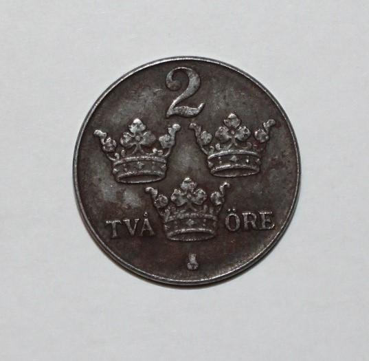 2 эре Швеция 1947 железо 1