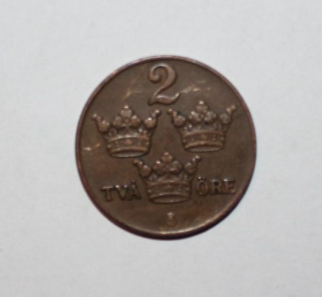 2 эре Швеция 1942 бронза 1
