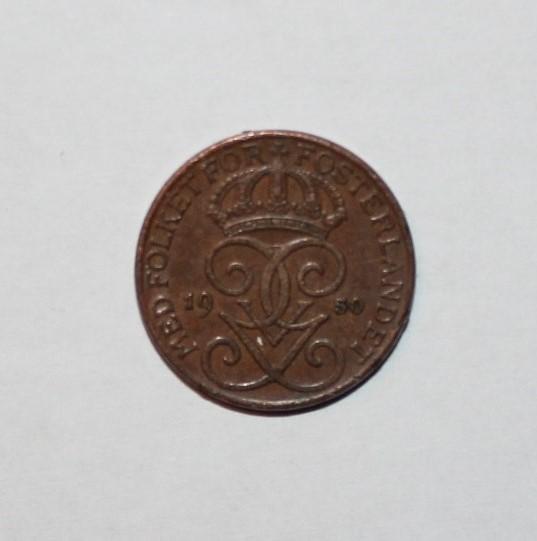 1 эре Швеция 1950 бронза
