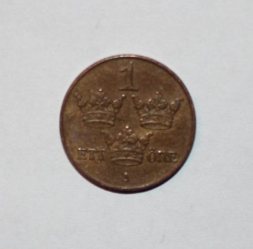 1 эре Швеция 1942 бронза 1