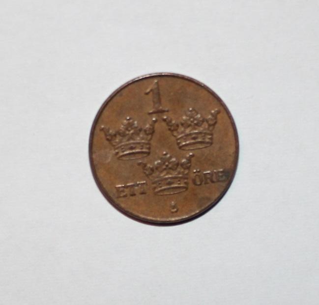 1 эре Швеция 1937 бронза 1