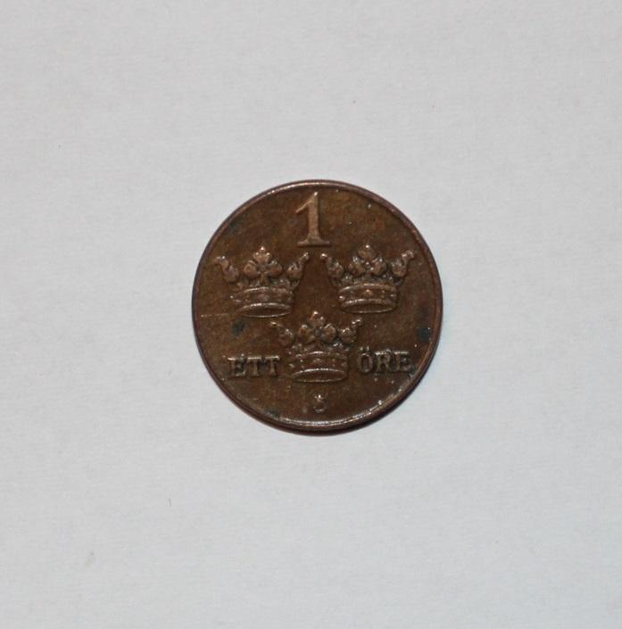 1 эре Швеция 1932 бронза 1