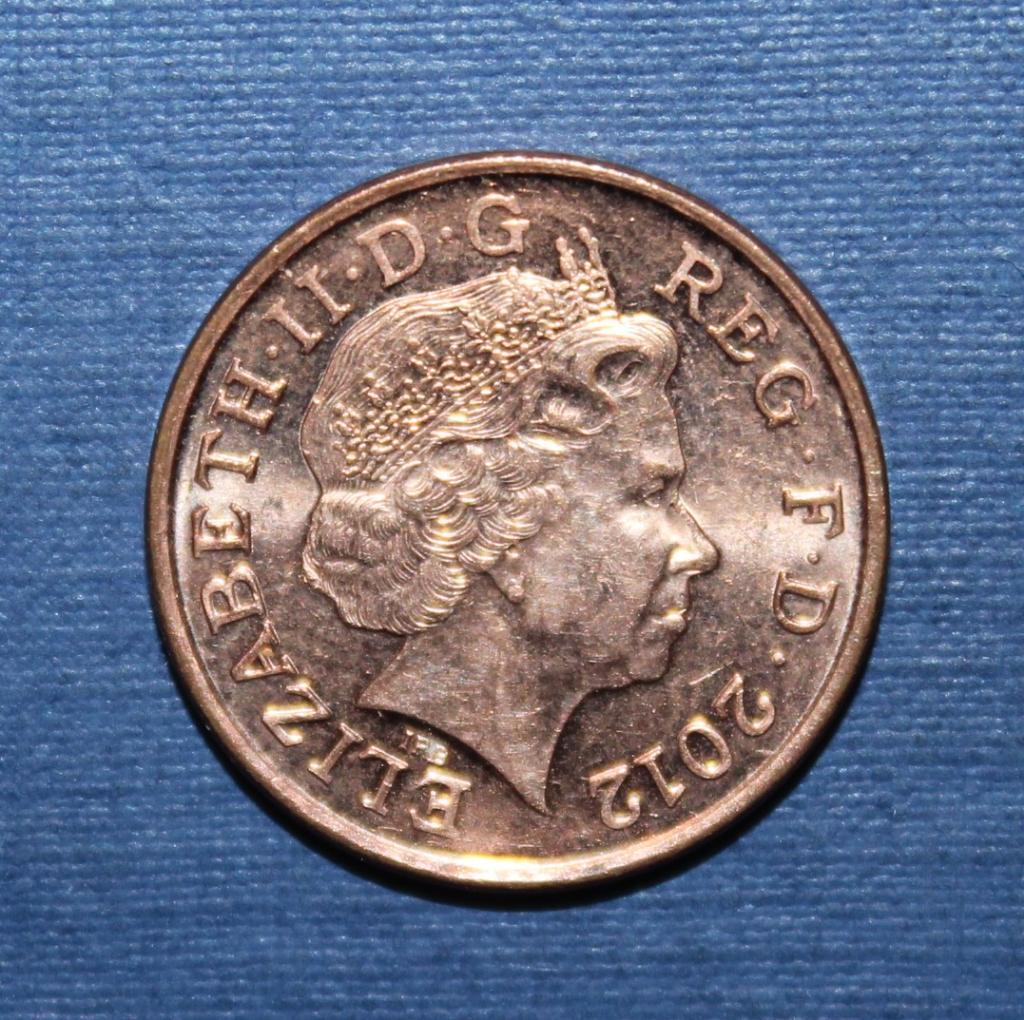 1 пенни Великобритания 2012