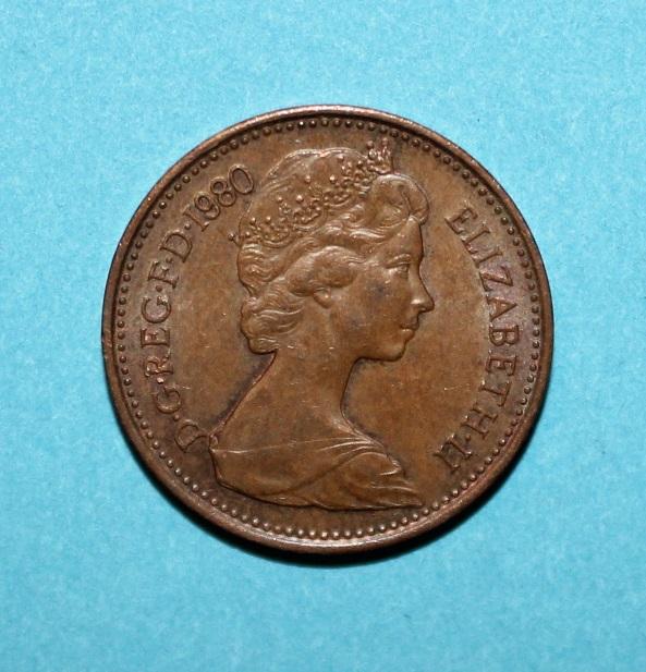 1 новый пенни Великобритания 1980 1