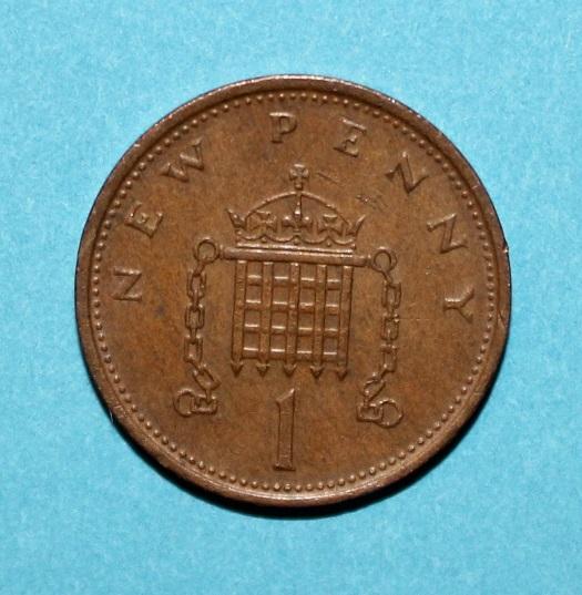 1 новый пенни Великобритания 1976