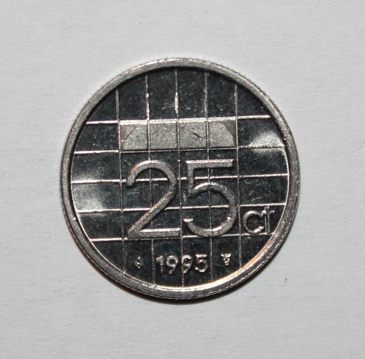 25 центов Нидерланды 1995