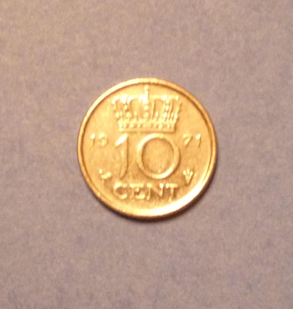 10 центов Нидерланды 1971