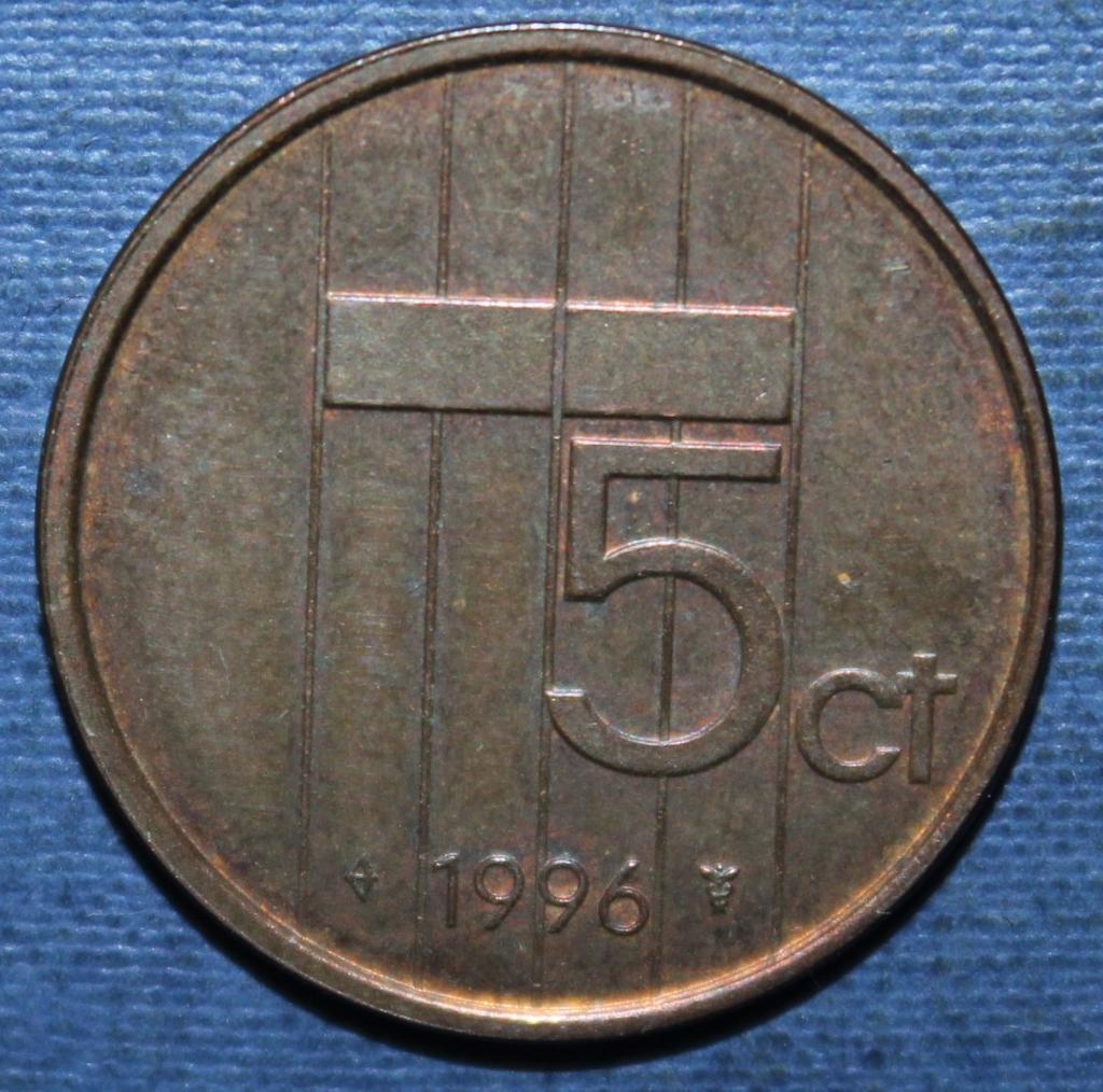 5 центов Нидерланды 1996