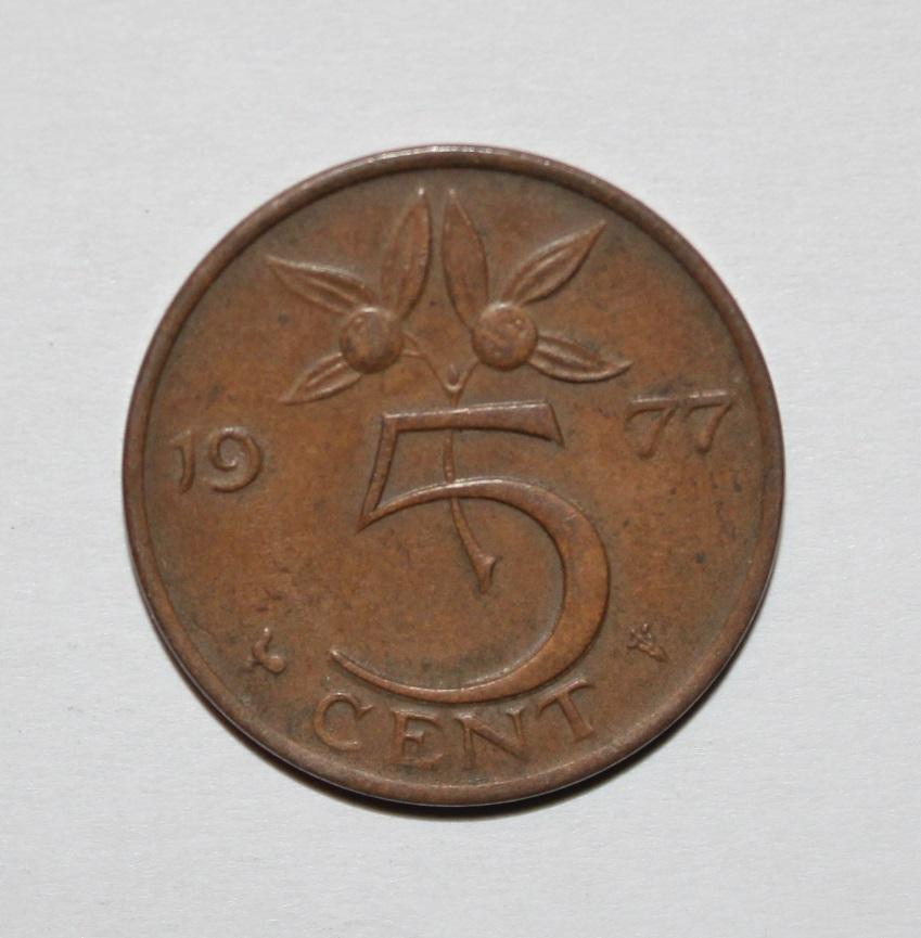 5 центов Нидерланды 1977