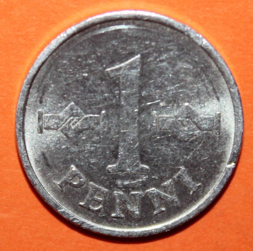 1 пенни Финляндия 1978