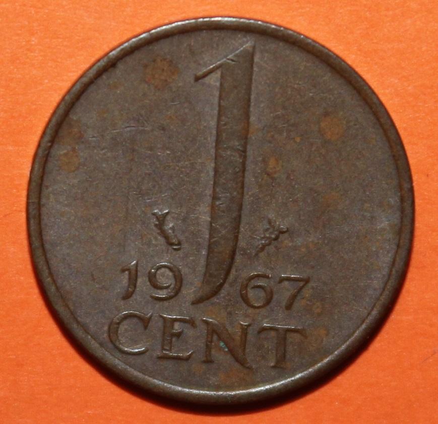 1 цент Нидерланды 1967