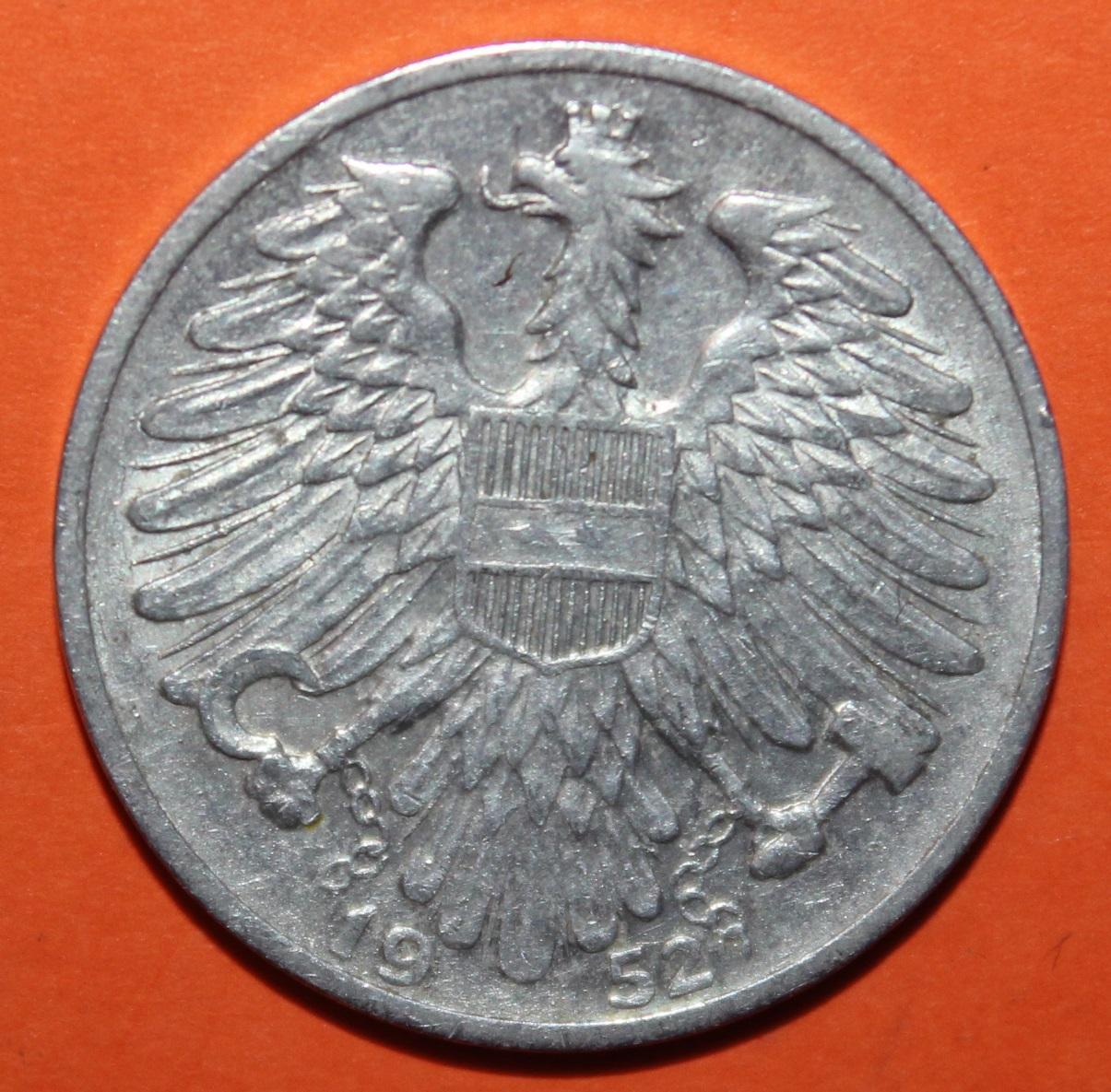 1 шиллинг Австрия 1952 1