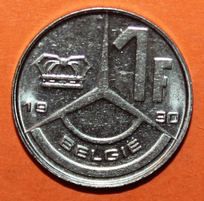 1 франк Бельгия 1990 (фламанд.)