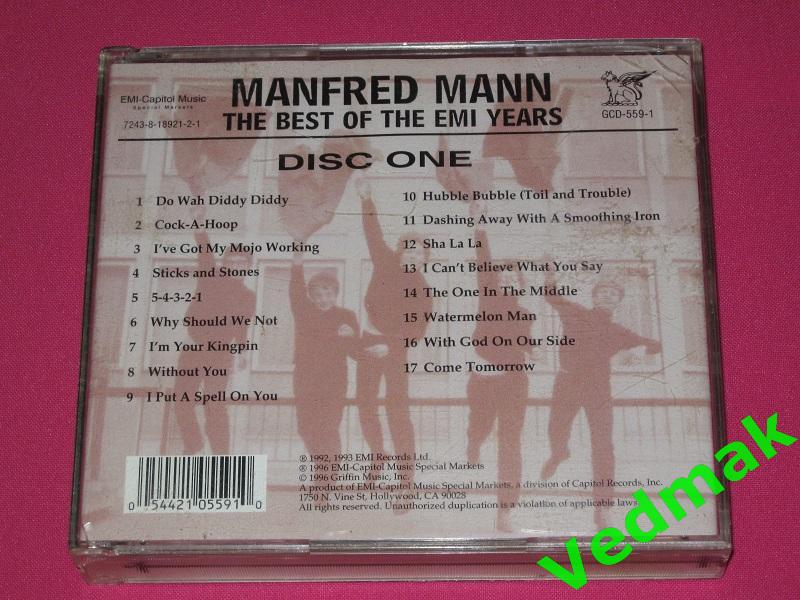2 CD MANFRED MANN THE BEST OF THE EMI YEARS