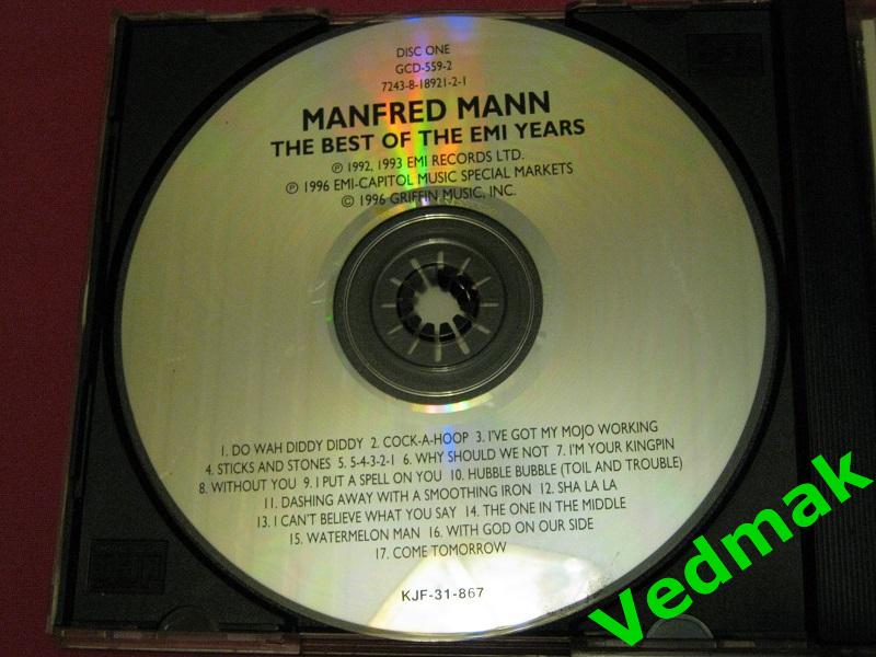 2 CD MANFRED MANN THE BEST OF THE EMI YEARS 2
