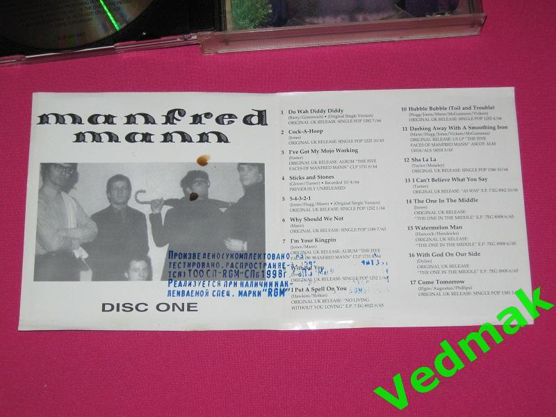 2 CD MANFRED MANN THE BEST OF THE EMI YEARS 3