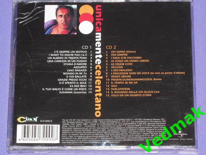 2 CD UNICA MENTE CELENTANO 3