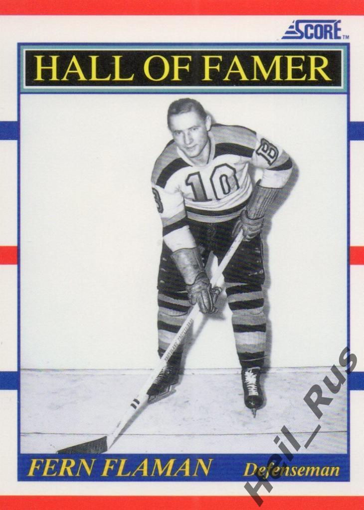 Хоккей. Карточка Fern Flaman/Ферн Флэман (Boston Bruins/Бостон Брюинз) НХЛ/NHL