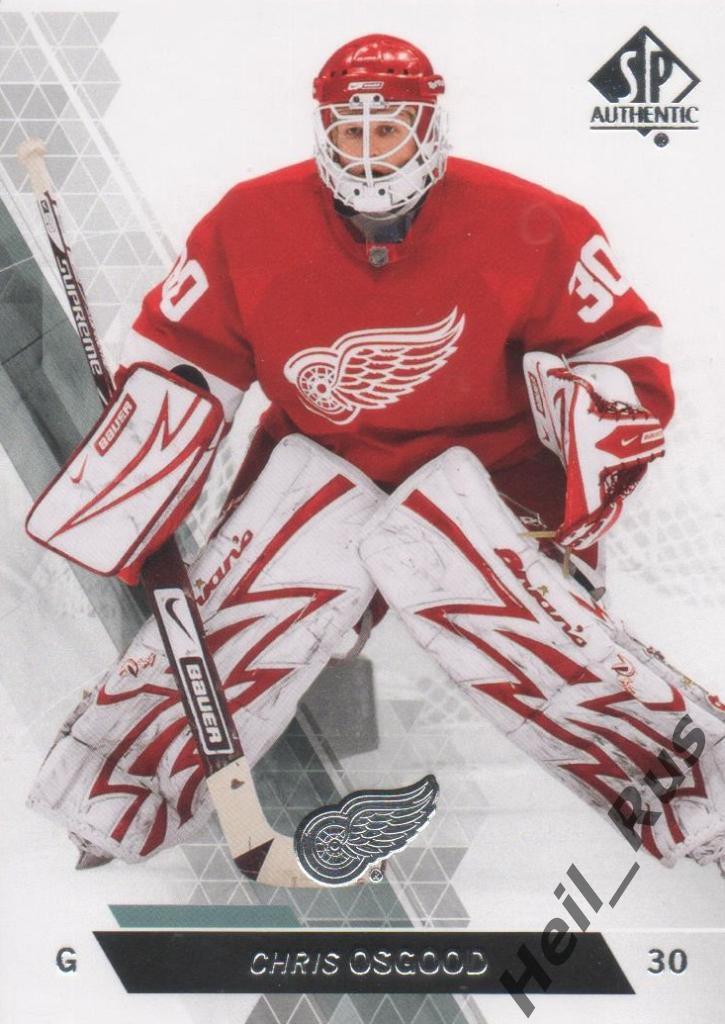 Хоккей. Карточка Chris Osgood / Крис Осгуд (Detroit Red Wings / Детройт) НХЛ/NHL