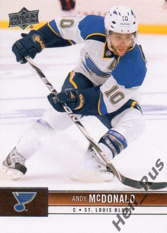 Хоккей. Карточка Andy McDonald/Энди Макдональд St. Louis Blues/Сент-Луис НХЛ/NHL