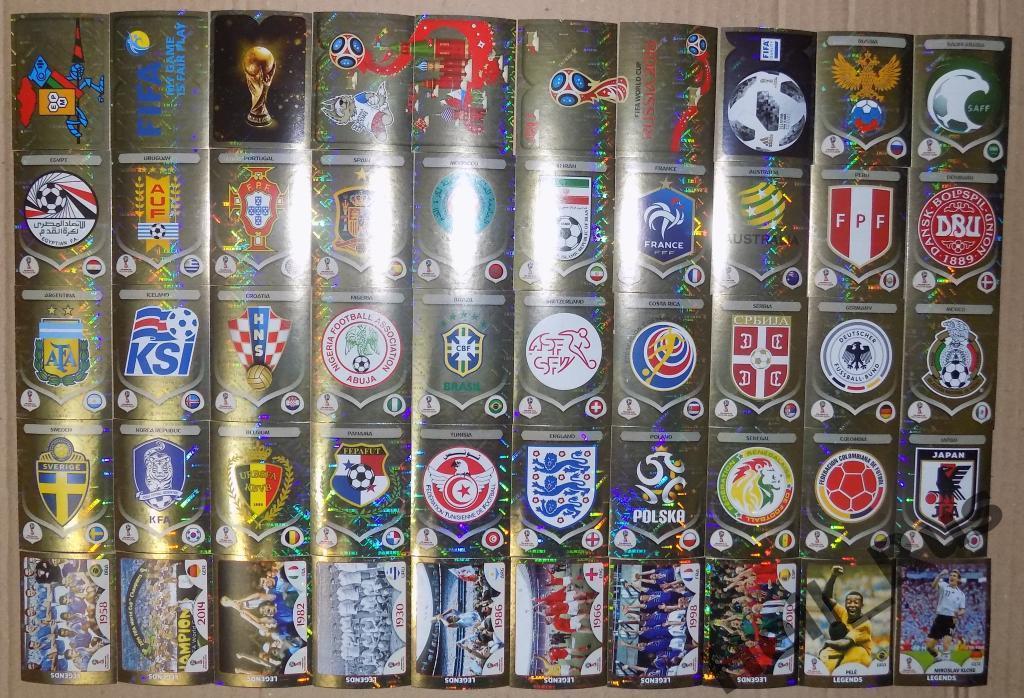 Футбол Наклейки/стикеры на выбор, коллекция PANINI Чемпионат Мира/World Cup 2018