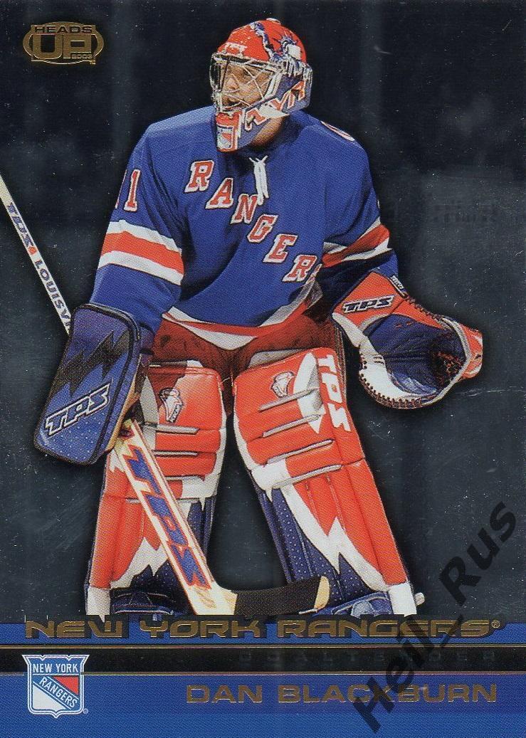 Хоккей. Карточка Dan Blackburn/Дэн Блэкберн New York Rangers / Рейнджерс НХЛ/NHL